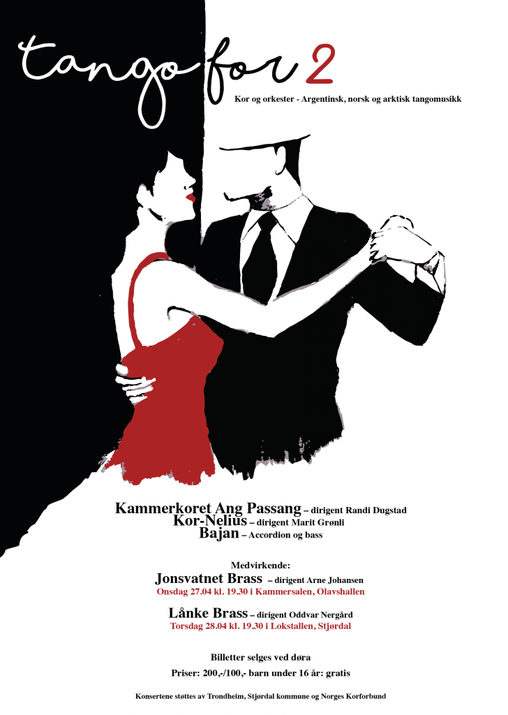 Tango for to kor og orkester -plakat